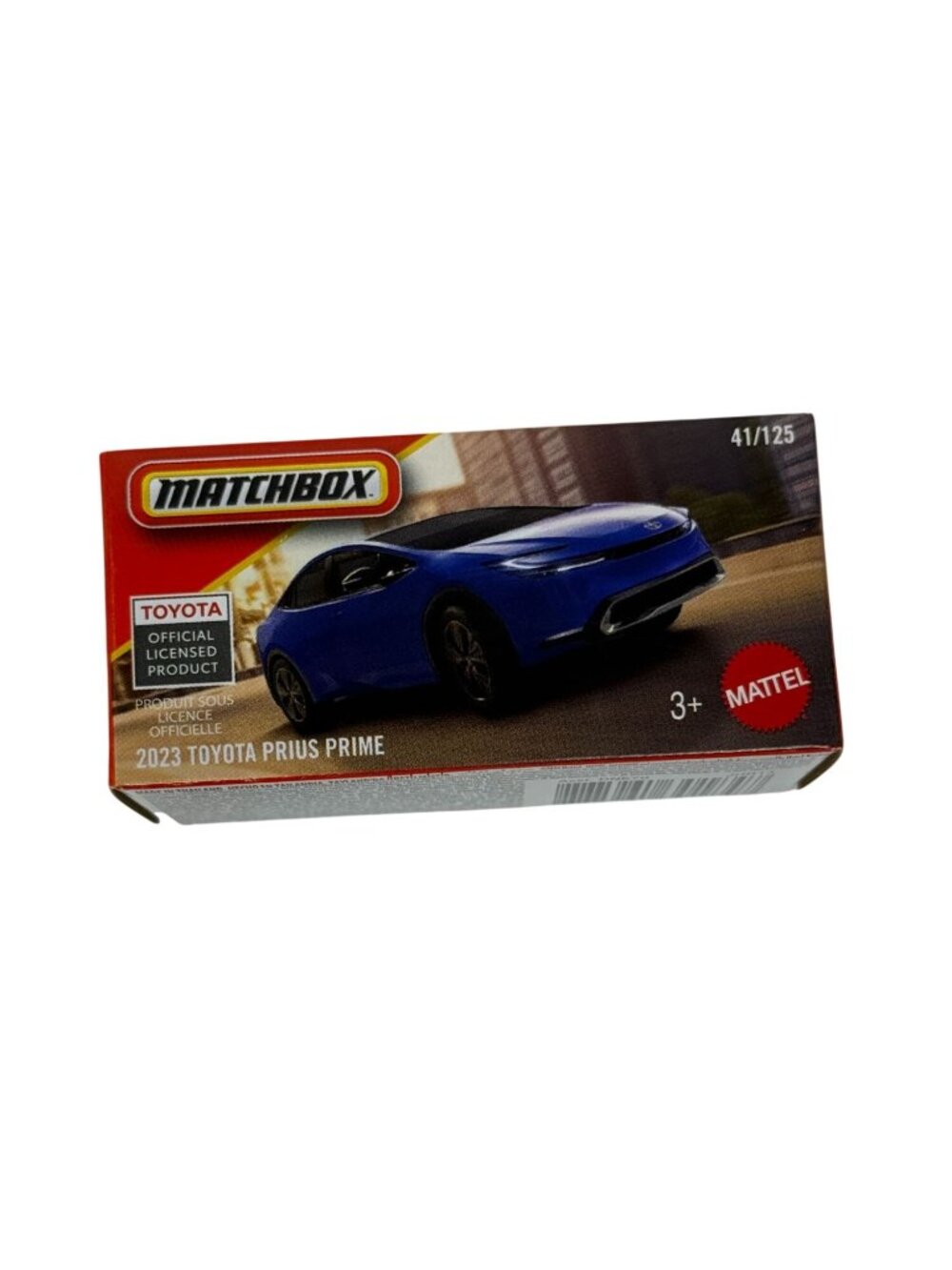 Matchbox Toyota Prius Prime Blue 41/125 Hybrid Car NOC